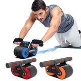 Automatic Rebound Aabdominal Wheel, 2023 New Wheels Roller Domestic Abdominal Exerciser with Kneeling Pad, Ab Roller For Abs Workout With Stable Double Wheels And Automatic Rebound