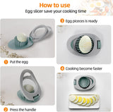 Egg Slicer for Hard Boiled Egg, Dokpod Egg Cutter for Hard Boiled Eggs, Stainless Steel Wire Egg Slicer, Egg Salad Maker, Boiled Egg Slicer, Boiled Egg Cutter