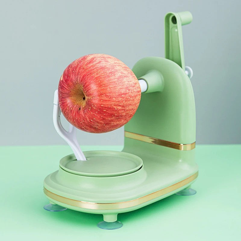 Upgraded Plastic Apple Peeler, Pear Peeler and Apple Slicer Corer with Stainless Steel Blades(one backup blade included)