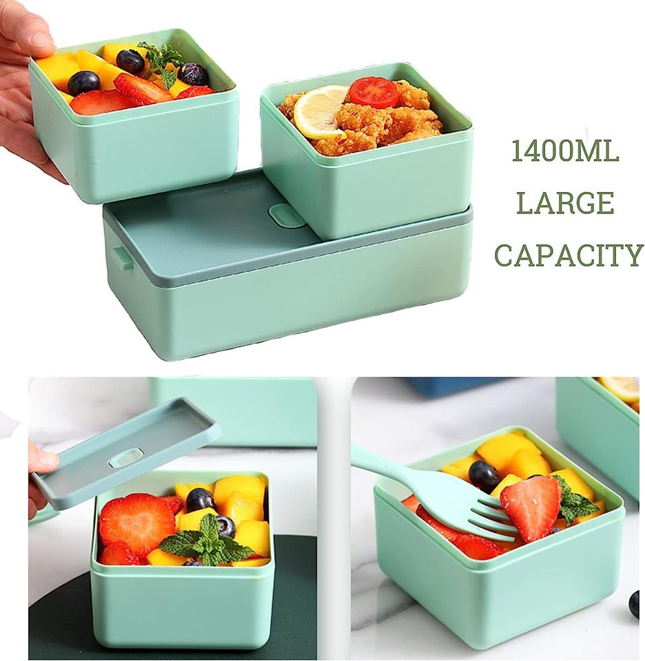 PACK Lunch Containers For Kids & Adults, Bento box with Spoon