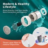 1080° Swivel Faucet-Extender Universal Sink-Water-Aerator - Mode Splash Filter Extension, Kitchen Bathroom Rotatable Spray Attachment, Multifunctional Robotic Arm -Washing Eye/Hair/Face