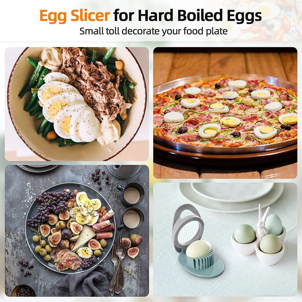 Egg Slicer for Hard Boiled Egg, Dokpod Egg Cutter for Hard Boiled Eggs, Stainless Steel Wire Egg Slicer, Egg Salad Maker, Boiled Egg Slicer, Boiled Egg Cutter