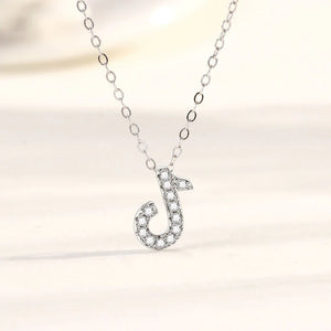 S925 sterling silver musical note necklace