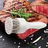 Meat Tenderizer Tool with Ultra Sharp Stainless Steel Needle Blades Meat Tenderizer Tool Profession Kitchen Gadgets Jacquard for Tenderizing and Cooking BBQ, Marinade, Steak, Beef, and Poultry