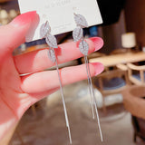 Leaves lady wedding earrings jewelry gift