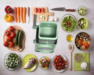 Rotary Cheese Grater,Upgraded Potato Slicer With Handle For Cheese Potato Hash Brown, Walnut, Nut, Carrot Garlic