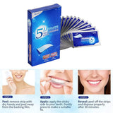 New 5D Gel Teeth Whitening Strips White Tooth Dental Kit Oral Hygiene Care Strip For False Teeth Veneers Dentist Seks Whiten Gel