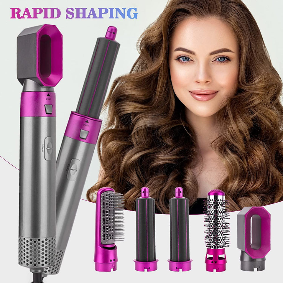 5 in 1 Curling Wand Set Professional Hair Curling Iron for Multiple Hair Types and Styles