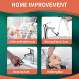 1080° Swivel Faucet-Extender Universal Sink-Water-Aerator - Mode Splash Filter Extension, Kitchen Bathroom Rotatable Spray Attachment, Multifunctional Robotic Arm -Washing Eye/Hair/Face