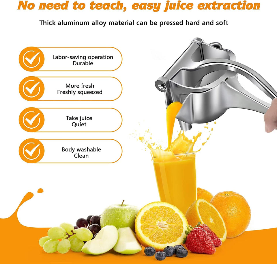 Manual Juicer, Fruit Juice Squeezer,Detachable Heavy Duty Citrus Squeezer Extractor Tool,Premium Quality Metal Aluminum Alloy Squeezer for Pressing Lemons, Oranges, Pomegranates and Limes