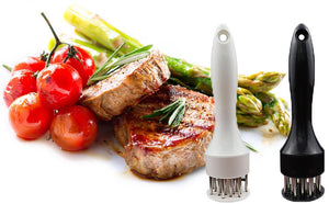 Meat Tenderizer Tool with Ultra Sharp Stainless Steel Needle Blades Meat Tenderizer Tool Profession Kitchen Gadgets Jacquard for Tenderizing and Cooking BBQ, Marinade, Steak, Beef, and Poultry