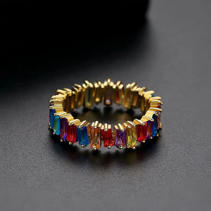 Colorful ring girls' small minority design advanced