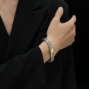 S925  woven square bracelet