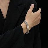 S925  woven square bracelet