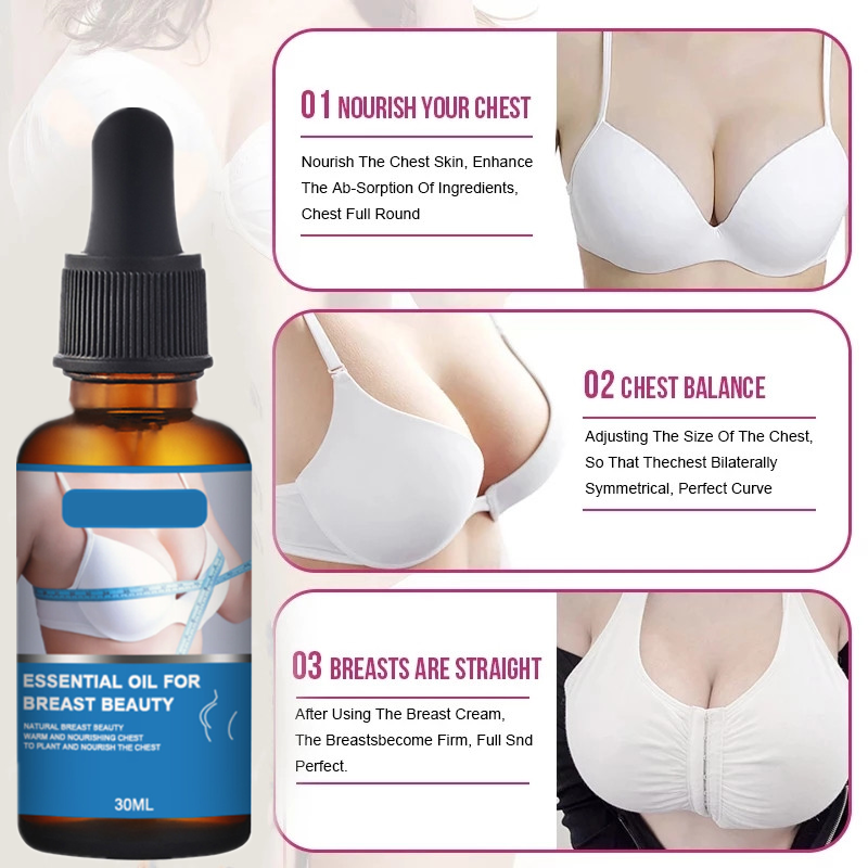 Breast Plumping Oil, Eliminates Chest Wrinkles, Natural Fast Breast Grow  Big Boobs Firming Massage Oil, Enlargement Lifting Bust Serum Oil