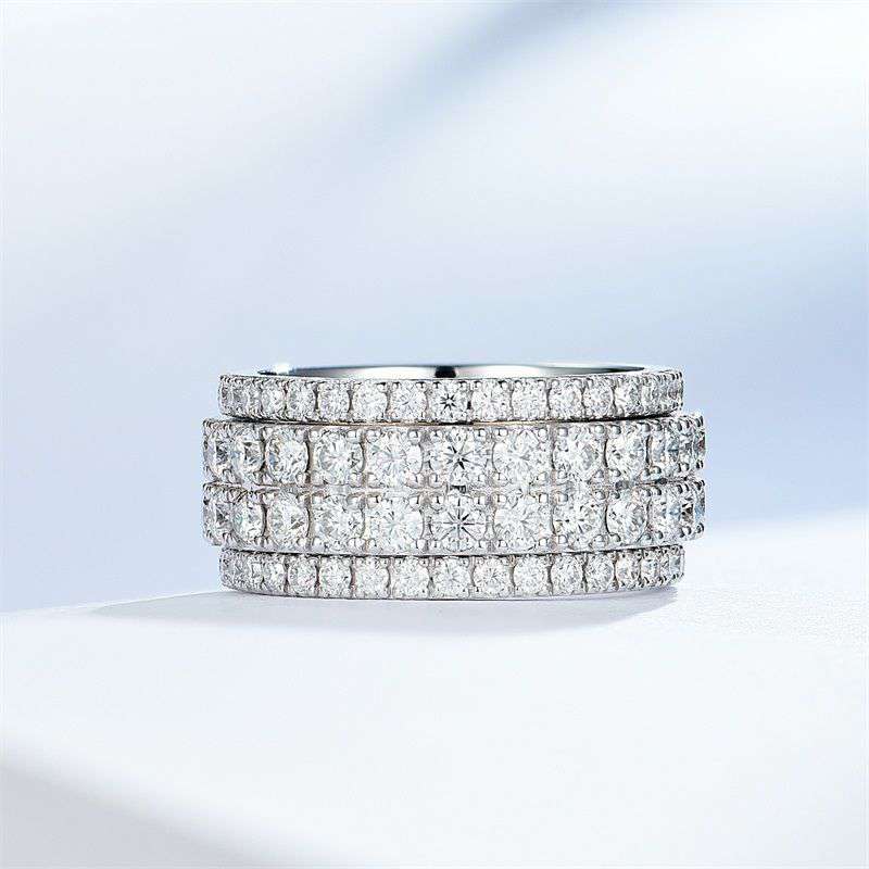 S925 Bling ring set made with Infinite Elements Zirconia