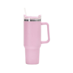 40 oz Tumbler Insulated Water Bottle with Straw flip Straw Tumbler Stainless steel vacuum insulated cup Cup with Handle for Women&Men